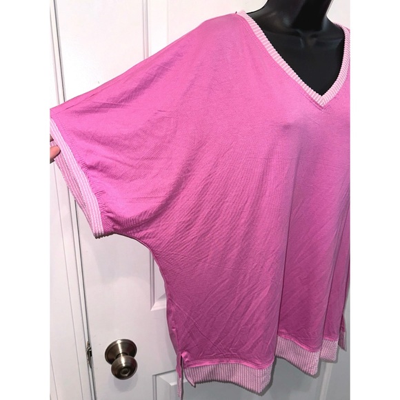 Blumin brand pink relaxed fit short sleeve top - Picture 5 of 7